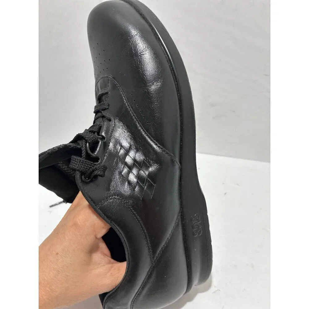 SAS Free Time Leather Diabetic Walking Shoes Tripad Comfort Black W Size 11 M  9